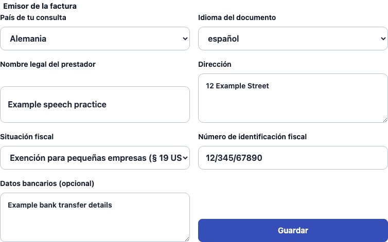 Formulario real de Cadenivo para Alemania, en español y con datos de ejemplo sintéticos